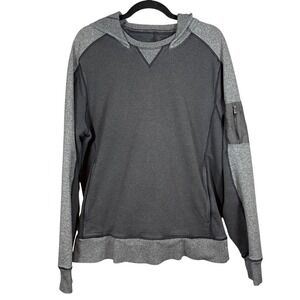 Lululemon Men's Cold Terrain Half Zip Hoodie, Gray, Size Large